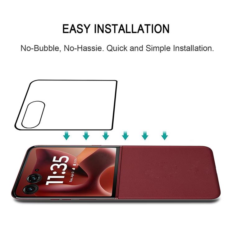 3D Hot Bending Edge Glue HD Curved Tempered Glass Film, For Motorola Razr 60 Ultra, For Motorola Razr 60
