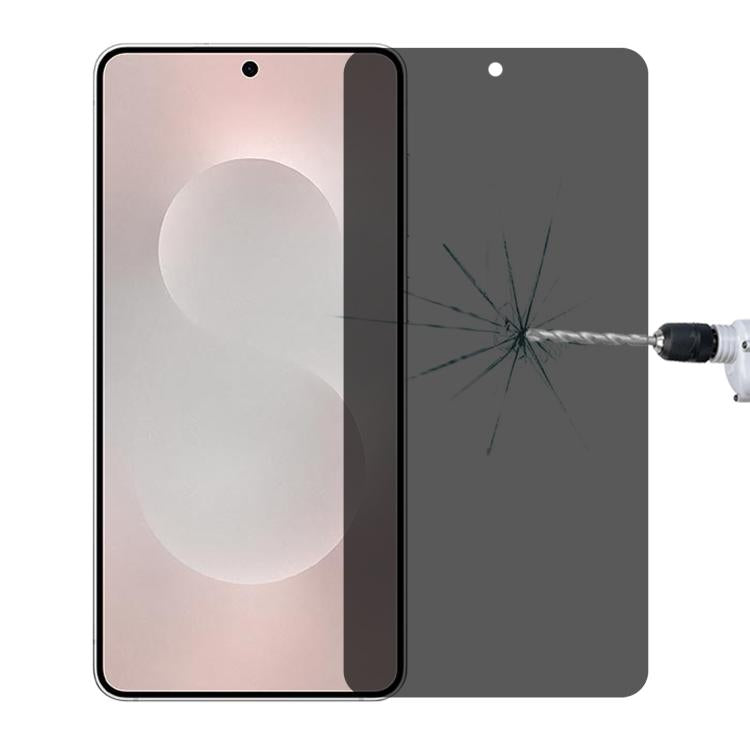 High Transparency Full Cover Anti-spy Tempered Glass Film, Support Fingerprint Unlocking, For Samsung Galaxy S25 Edge 5G