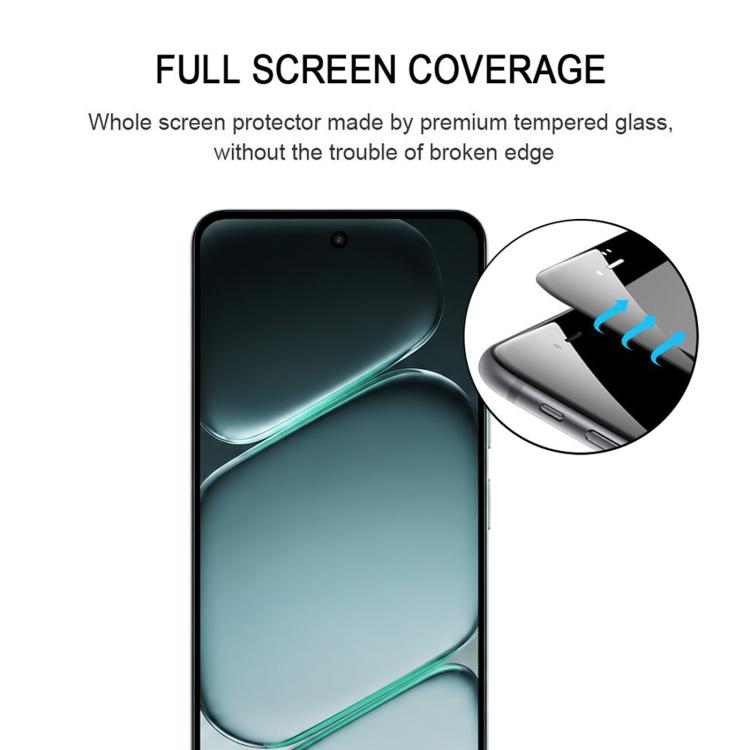High Aluminum Full Screen Silk Printing Tempered Glass Film, For OnePlus Turbo 6X 5G, For OnePlus Nord CE6 Lite, For OnePlus Nord 5, For OnePlus Ace 5