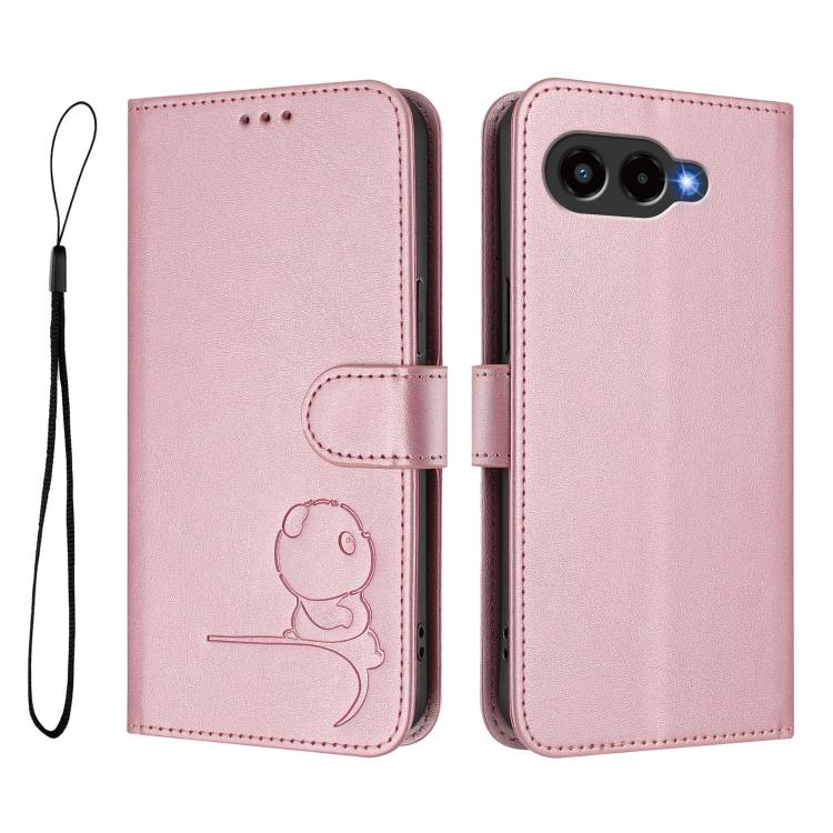 Litter Panda Embossing RFID Leather Phone Case with Lanyard, For T-Mobile Revvl 8 / T Phone 3, For T-Mobile Revvl 7 Pro / T Phone 2 Pro 5G, For T-Mobile Revvl 7 / T Phone 2 5G, For T-Mobile Revvl 6 Pro / Revvl 6x Pro 5G, For T-Mobile Revvl 6 / Revvl 6x 5G