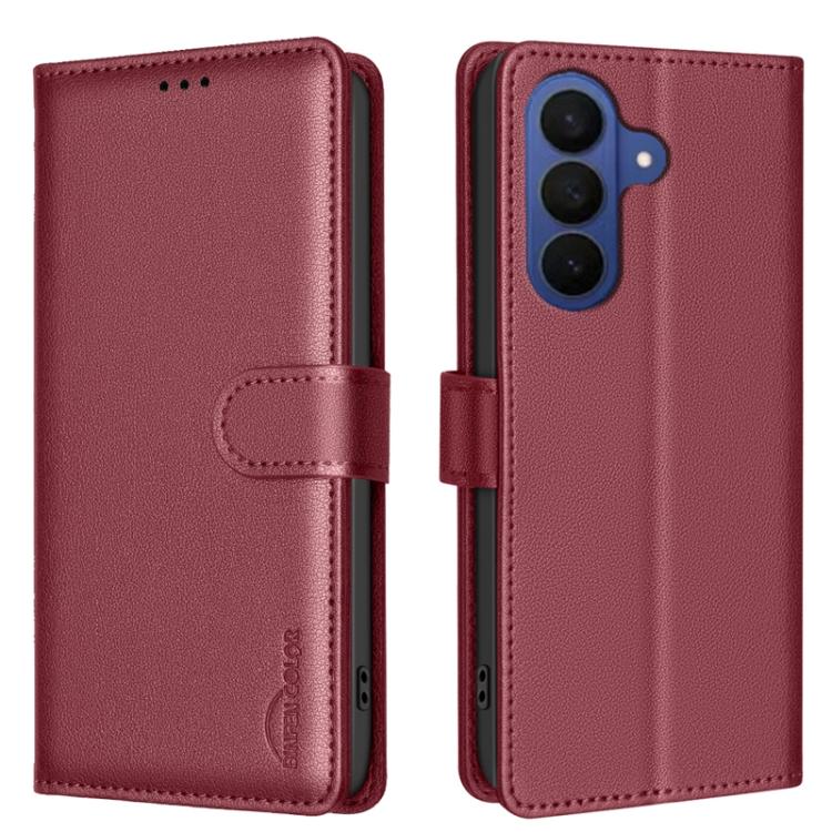 Litchi Texture RFID Anti-theft Leather Phone Case, For Galaxy S26 FE 5G, For Samsung Galaxy S26 Ultra 5G, For Samsung Galaxy S26 5G, For Samsung Galaxy S25 FE 5G