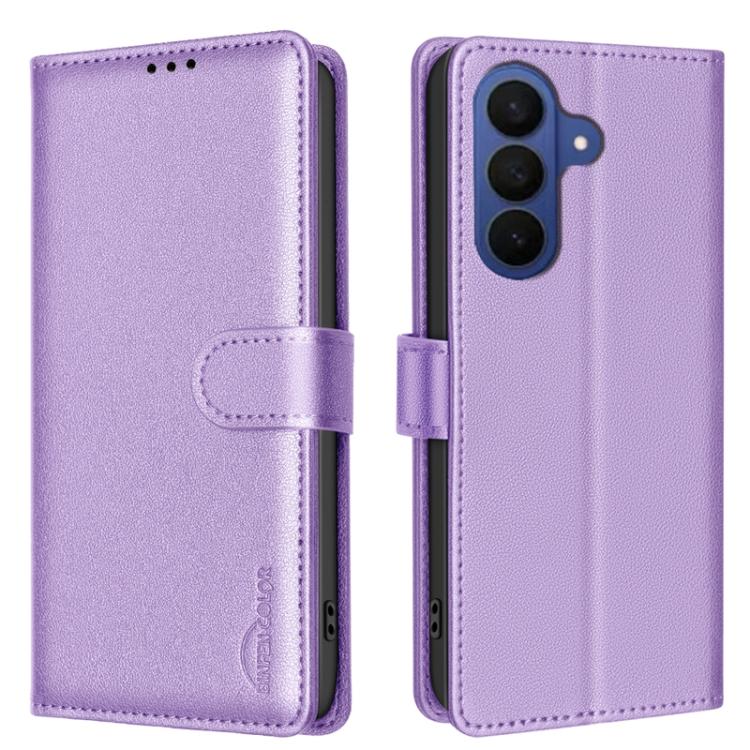 Litchi Texture RFID Anti-theft Leather Phone Case, For Galaxy S26 FE 5G, For Samsung Galaxy S26 Ultra 5G, For Samsung Galaxy S26 5G, For Samsung Galaxy S25 FE 5G
