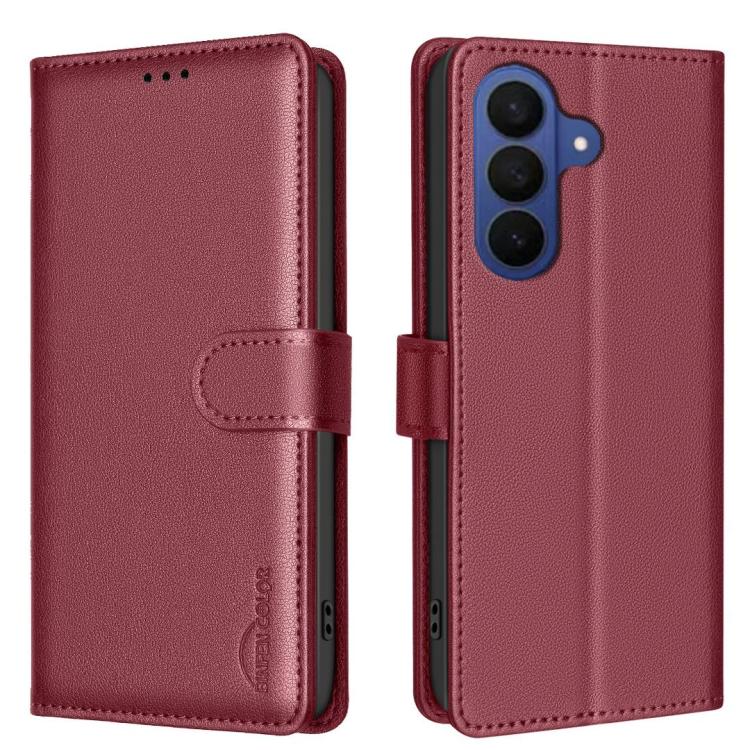 Litchi Texture RFID Anti-theft Leather Phone Case, For Galaxy S26 FE 5G, For Samsung Galaxy S26 Ultra 5G, For Samsung Galaxy S26 5G, For Samsung Galaxy S25 FE 5G