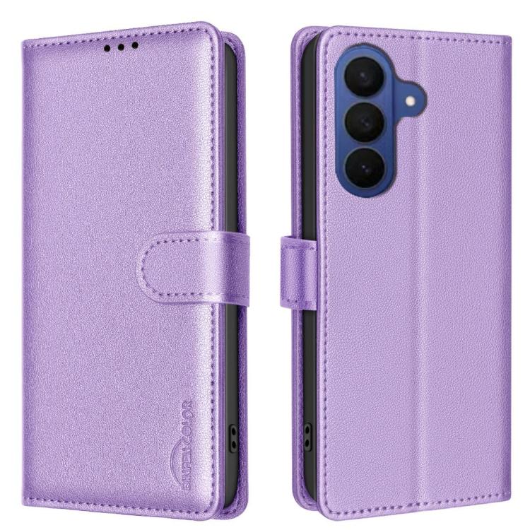 Litchi Texture RFID Anti-theft Leather Phone Case, For Galaxy S26 FE 5G, For Samsung Galaxy S26 Ultra 5G, For Samsung Galaxy S26 5G, For Samsung Galaxy S25 FE 5G