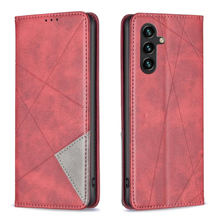 Rhombus Texture Magnetic Leather Phone Case, For Galaxy S26 FE 5G, For Samsung Galaxy S26 Ultra 5G, For Samsung Galaxy S26 5G, For Samsung Galaxy S25 FE 5G
