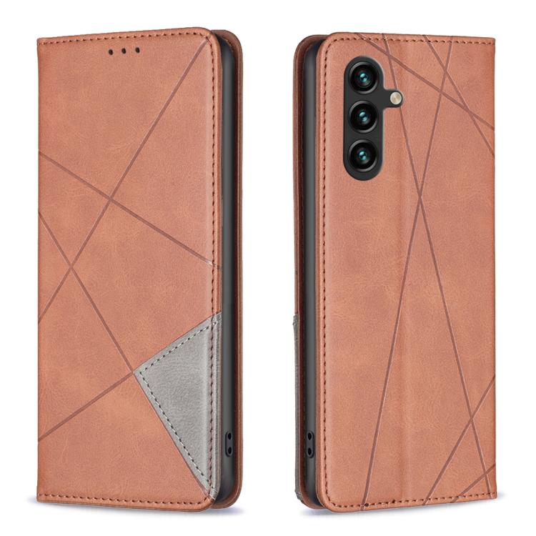 Rhombus Texture Magnetic Leather Phone Case, For Galaxy S26 FE 5G, For Samsung Galaxy S26 Ultra 5G, For Samsung Galaxy S26 5G, For Samsung Galaxy S25 FE 5G