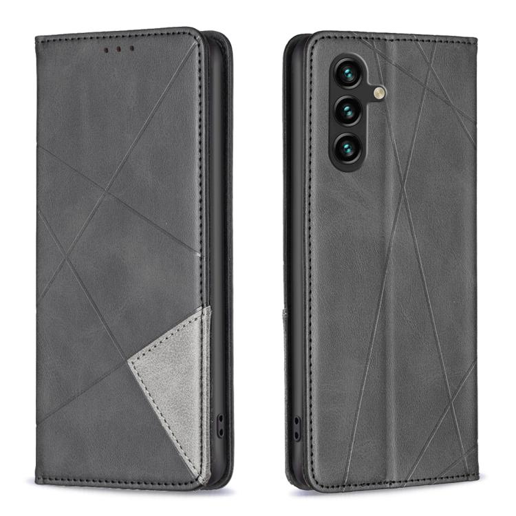 Rhombus Texture Magnetic Leather Phone Case, For Galaxy S26 FE 5G, For Samsung Galaxy S26 Ultra 5G, For Samsung Galaxy S26 5G, For Samsung Galaxy S25 FE 5G