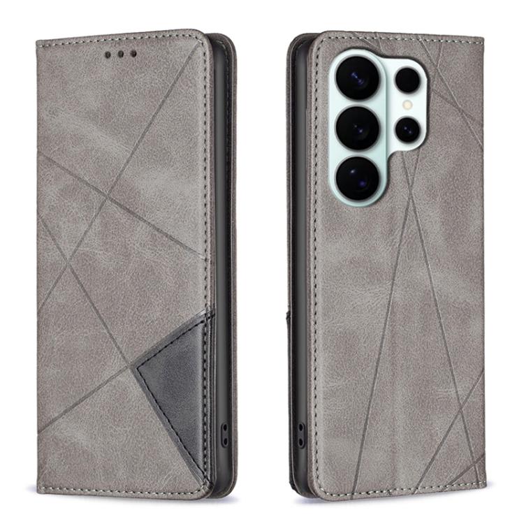 Rhombus Texture Magnetic Leather Phone Case, For Galaxy S26 FE 5G, For Samsung Galaxy S26 Ultra 5G, For Samsung Galaxy S26 5G, For Samsung Galaxy S25 FE 5G