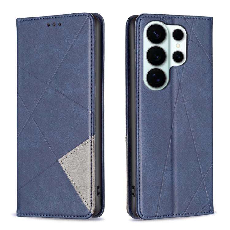 Rhombus Texture Magnetic Leather Phone Case, For Galaxy S26 FE 5G, For Samsung Galaxy S26 Ultra 5G, For Samsung Galaxy S26 5G, For Samsung Galaxy S25 FE 5G