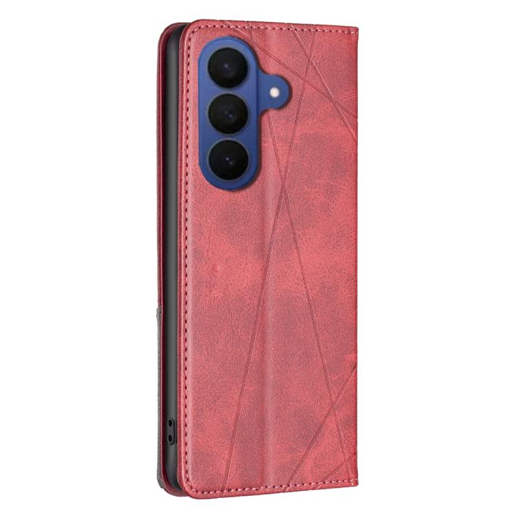 Rhombus Texture Magnetic Leather Phone Case, For Galaxy S26 FE 5G, For Samsung Galaxy S26 Ultra 5G, For Samsung Galaxy S26 5G, For Samsung Galaxy S25 FE 5G