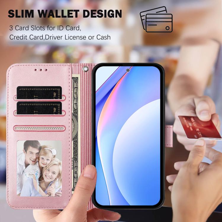 Litter Panda Embossing RFID Leather Phone Case with Lanyard, For Nothing Phone 4a Pro, For Nothing Phone 4a, For Nothing CMF Phone 2 Pro, For Nothing Phone 3a, For Nothing Phone 3a Pro, For Nothing CMF Phone 1, For Nothing Phone 2a