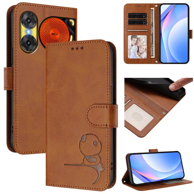 Litter Panda Embossing RFID Leather Phone Case with Lanyard, For ZTE nubia Neo 3, For ZTE nubia RedMagic 10 Air, For ZTE Kantan Sumaho 4 A402ZT, For ZTE Blade V60 4G / Axon 60 4G, For ZTE Blade A35e 4G, For ZTE nubia Neo 3 GT, For ZTE nubia Music 2    ...