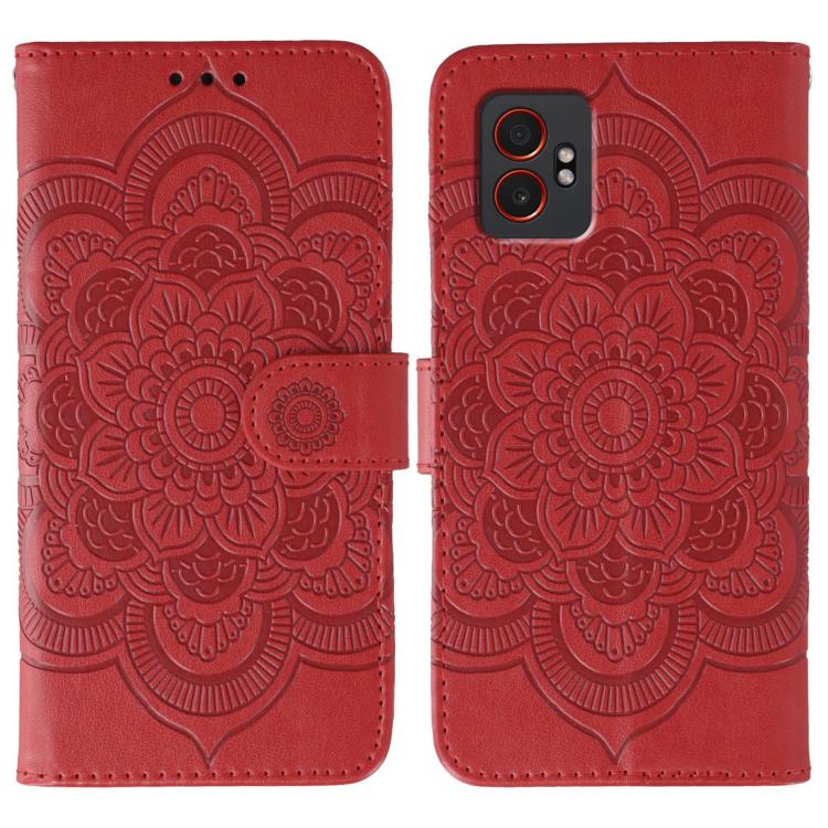 Sun Mandala Embossing Pattern Phone Leather Case, For Samsung Galaxy XCover7 Pro