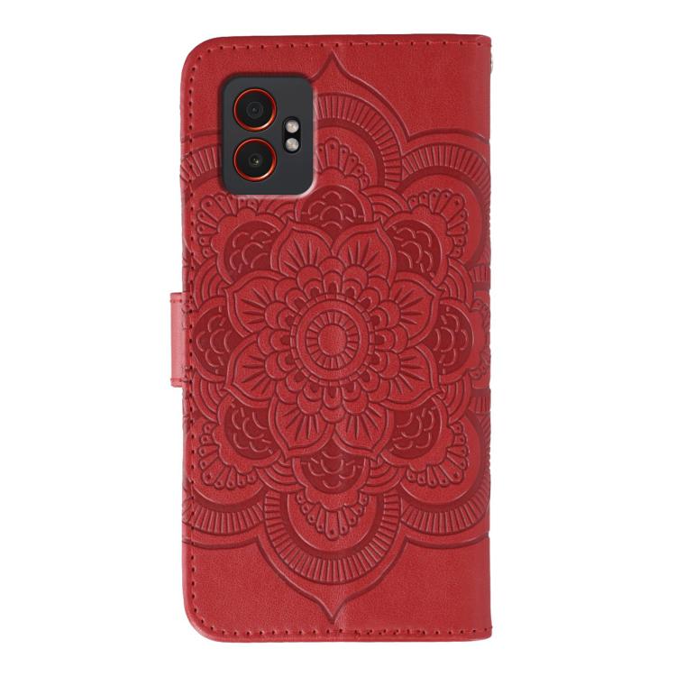 Sun Mandala Embossing Pattern Phone Leather Case, For Samsung Galaxy XCover7 Pro