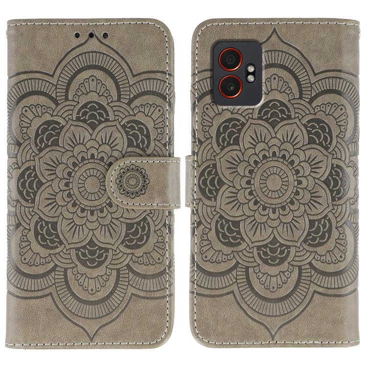 Sun Mandala Embossing Pattern Phone Leather Case, For Samsung Galaxy XCover7 Pro