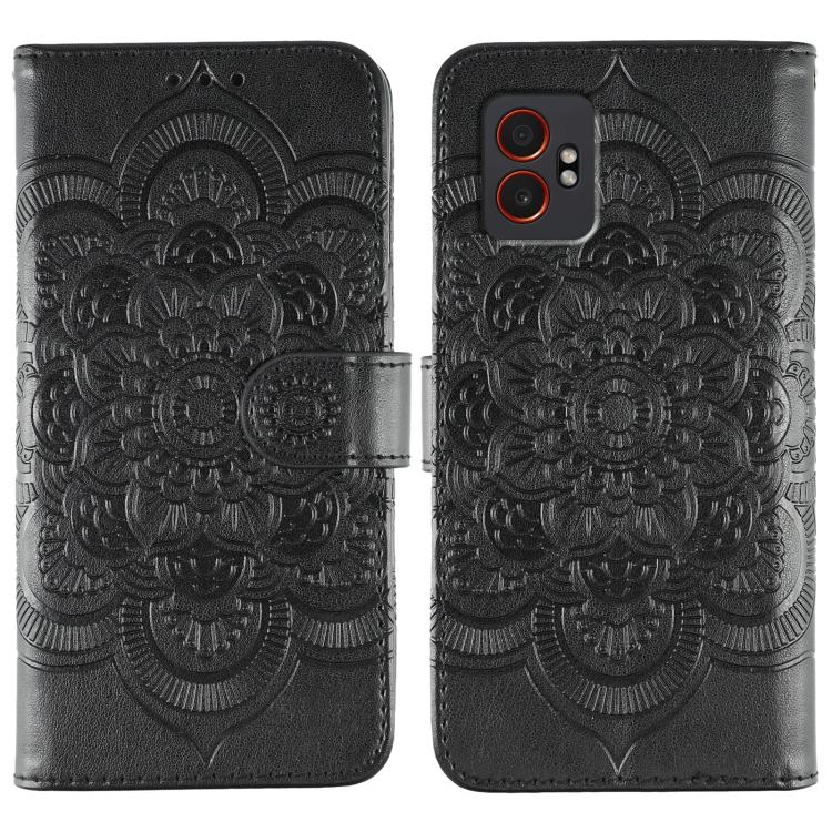 Sun Mandala Embossing Pattern Phone Leather Case, For Samsung Galaxy XCover7 Pro