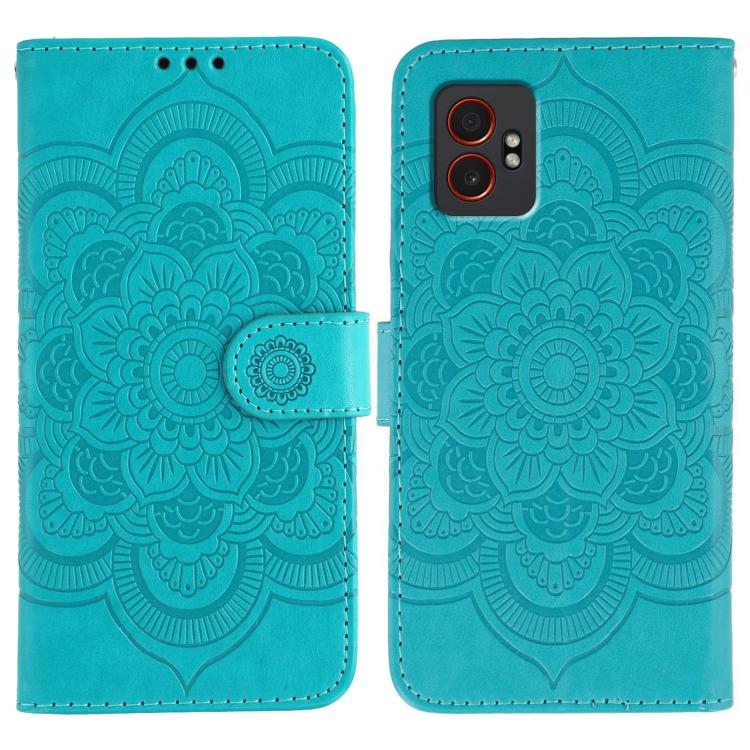 Sun Mandala Embossing Pattern Phone Leather Case, For Samsung Galaxy XCover7 Pro
