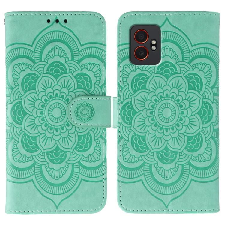 Sun Mandala Embossing Pattern Phone Leather Case, For Samsung Galaxy XCover7 Pro