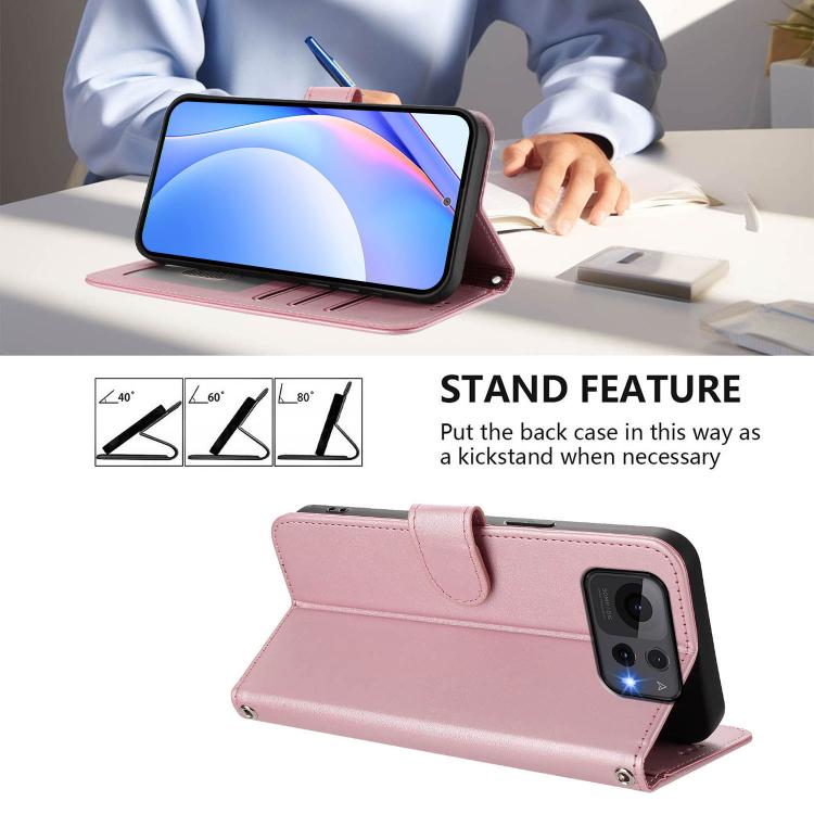 Litter Panda Embossing RFID Leather Phone Case with Lanyard, For Asus Zenfone 12 Ultra, For Asus ROG Phone 9 / 9 Pro, For Asus Zenfone 11 Ultra, For Asus ROG Phone 8 / 8 Pro