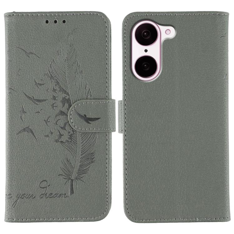 Feather Pattern Litchi Texture Leather Phone Case, For OnePlus Ace 6, For OnePlus 15, For OnePlus Nord 5, For OnePlus Nord CE5