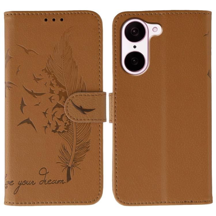 Feather Pattern Litchi Texture Leather Phone Case, For OnePlus Ace 6, For OnePlus 15, For OnePlus Nord 5, For OnePlus Nord CE5