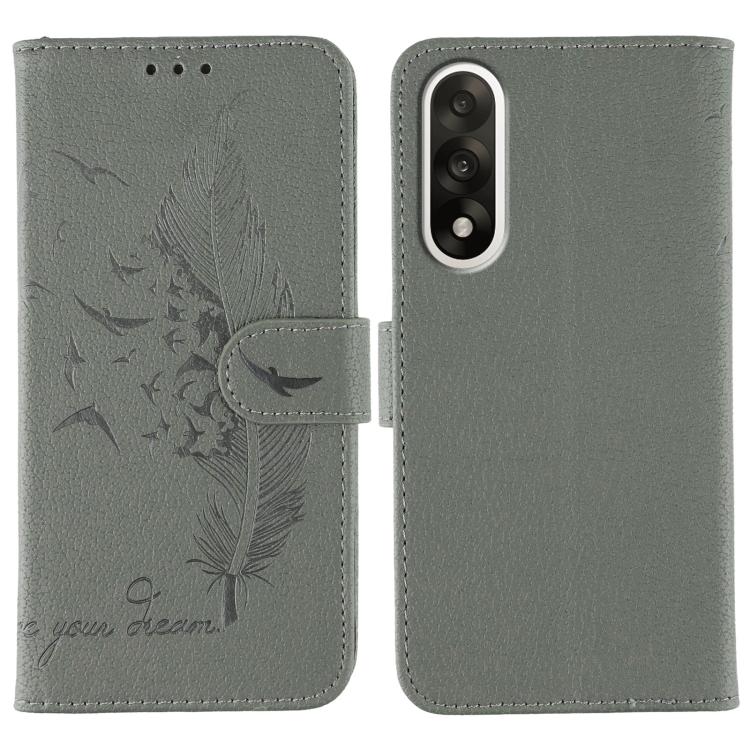 Feather Pattern Litchi Texture Leather Phone Case, For OnePlus Ace 6, For OnePlus 15, For OnePlus Nord 5, For OnePlus Nord CE5