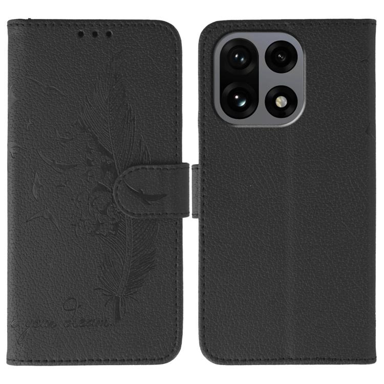 Feather Pattern Litchi Texture Leather Phone Case, For OnePlus Ace 6, For OnePlus 15, For OnePlus Nord 5, For OnePlus Nord CE5