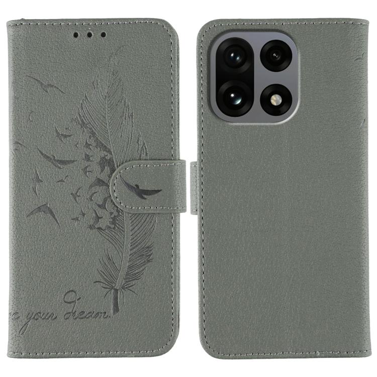 Feather Pattern Litchi Texture Leather Phone Case, For OnePlus Ace 6, For OnePlus 15, For OnePlus Nord 5, For OnePlus Nord CE5