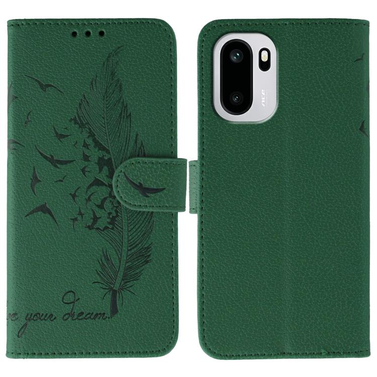 Feather Pattern Litchi Texture Leather Phone Case, For OnePlus Ace 6, For OnePlus 15, For OnePlus Nord 5, For OnePlus Nord CE5