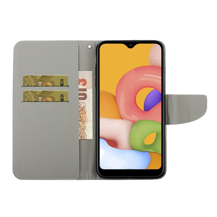 Coloured Drawing Pattern Horizontal Flip PU Leather Case with Holder & Card Slots & Wallet & Lanyard, For Samsung Galaxy A01, For Samsung Galaxy A10 / M10, For Samsung Galaxy M11 / A11