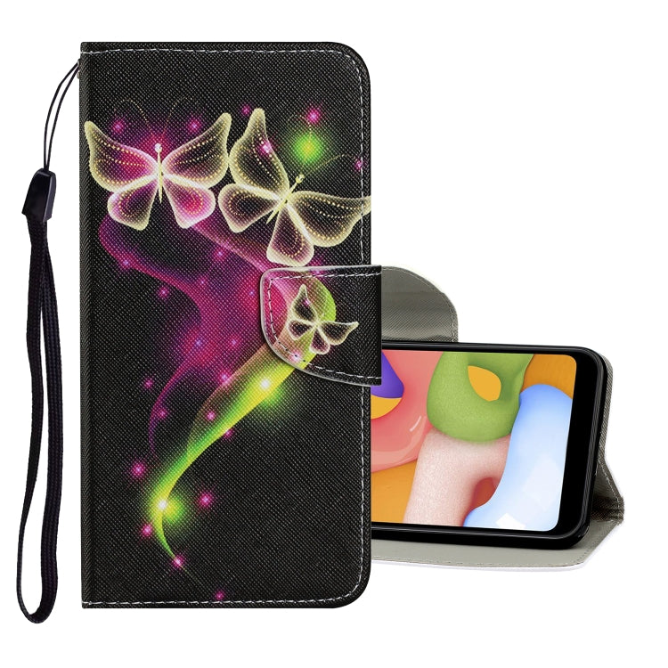 Coloured Drawing Pattern Horizontal Flip PU Leather Case with Holder & Card Slots & Wallet & Lanyard, For Samsung Galaxy A01, For Samsung Galaxy A10 / M10, For Samsung Galaxy M11 / A11