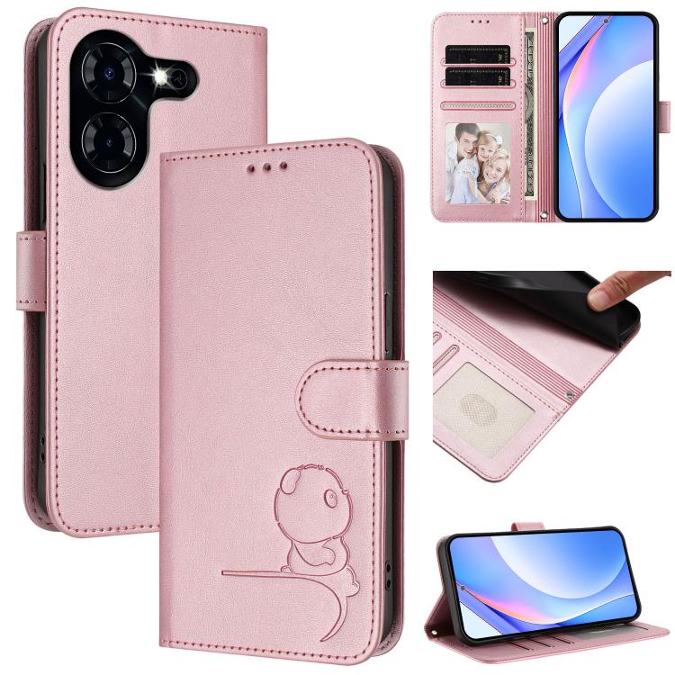 Litter Panda Embossing RFID Leather Phone Case with Lanyard, For Tecno Spark Go 2024 / Spark 20 4G, For Tecno Pova 5 Pro 5G, For Tecno Pova Neo 3, For Tecno Pova 5, For Tecno Camon 20 Premier, For Tecno Camon 20 Pro 5G, For Tecno Camon 20 / 20 Pro 4G  ...