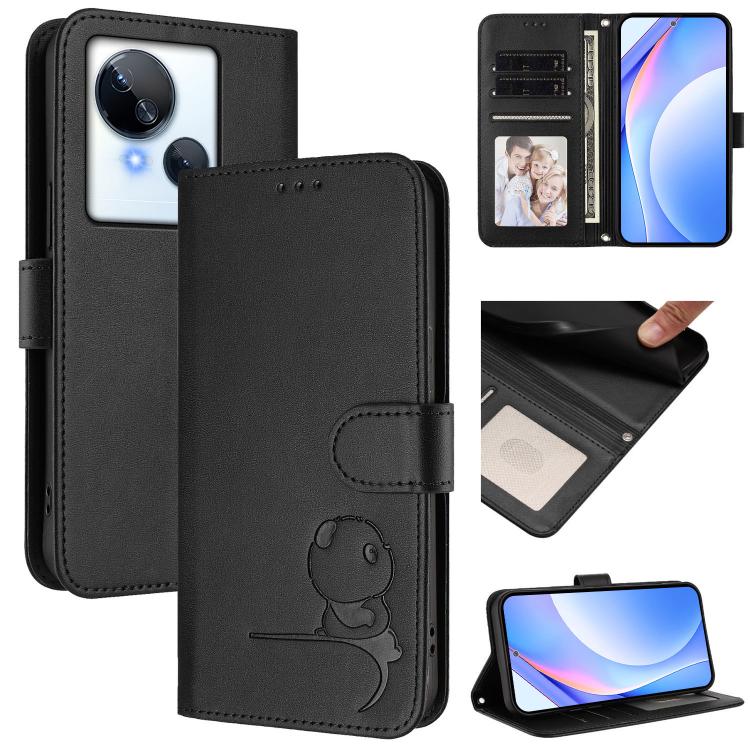 Litter Panda Embossing RFID Leather Phone Case with Lanyard, For Tecno Spark Go 2024 / Spark 20 4G, For Tecno Pova 5 Pro 5G, For Tecno Pova Neo 3, For Tecno Pova 5, For Tecno Camon 20 Premier, For Tecno Camon 20 Pro 5G, For Tecno Camon 20 / 20 Pro 4G  ...