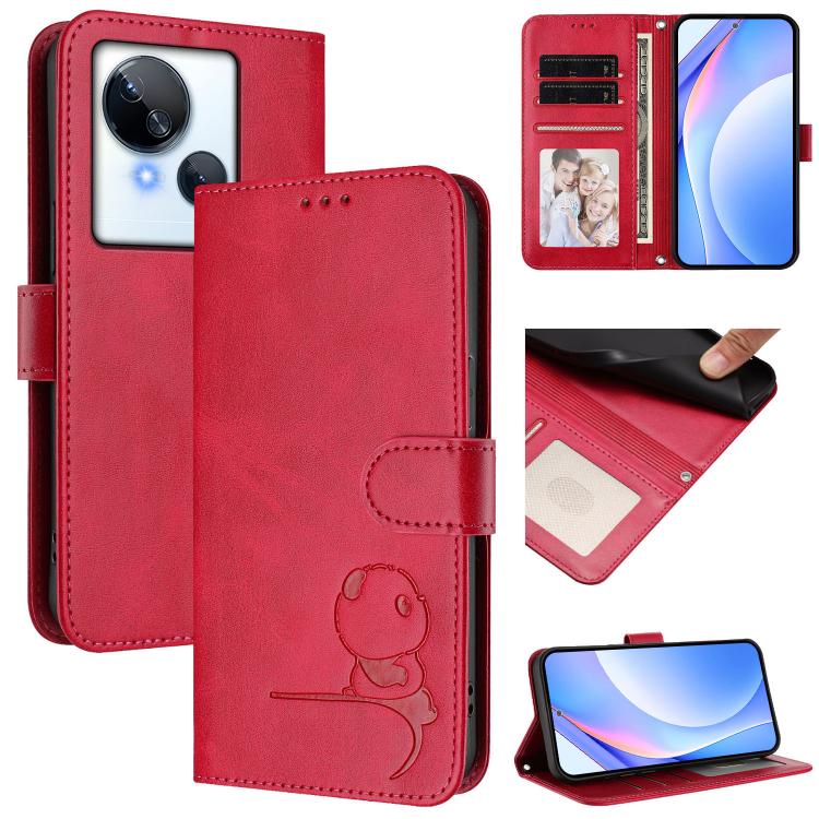 Litter Panda Embossing RFID Leather Phone Case with Lanyard, For Tecno Spark Go 2024 / Spark 20 4G, For Tecno Pova 5 Pro 5G, For Tecno Pova Neo 3, For Tecno Pova 5, For Tecno Camon 20 Premier, For Tecno Camon 20 Pro 5G, For Tecno Camon 20 / 20 Pro 4G  ...
