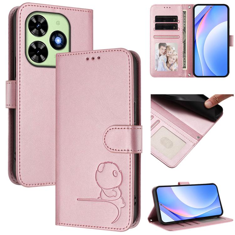 Litter Panda Embossing RFID Leather Phone Case with Lanyard, For Tecno Spark Go 2024 / Spark 20 4G, For Tecno Pova 5 Pro 5G, For Tecno Pova Neo 3, For Tecno Pova 5, For Tecno Camon 20 Premier, For Tecno Camon 20 Pro 5G, For Tecno Camon 20 / 20 Pro 4G  ...