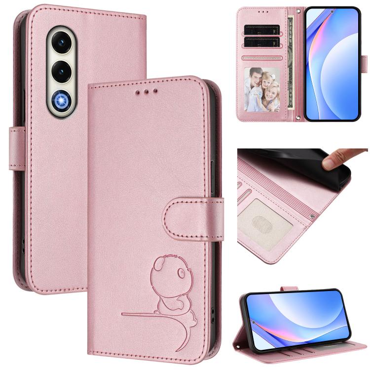 Litter Panda Embossing RFID Leather Phone Case with Lanyard, For itel A200 / A200+ 4G, For itel A95 5G, For itel A90, For itel City 100, For itel A58 Lite / A49 Play, For itel S25 Ultra, For itel S25, For itel A80