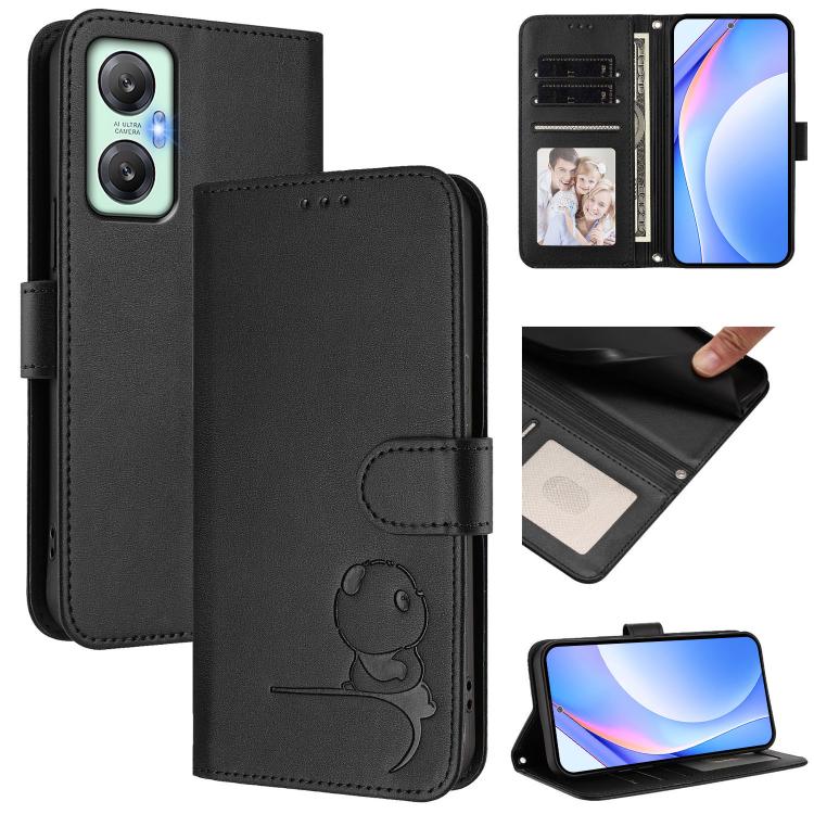 Litter Panda Embossing RFID Leather Phone Case with Lanyard, For Infinix Hot 20S / 20 Pro, For Infinix Hot 20 5G, For Infinix Smart 7 Global, For Infinix Hot 12i / Hot 20i, For Infinix Zero 5G 2023, For Infinix Hot 20 Play, For Infinix Hot 20 4G       ...