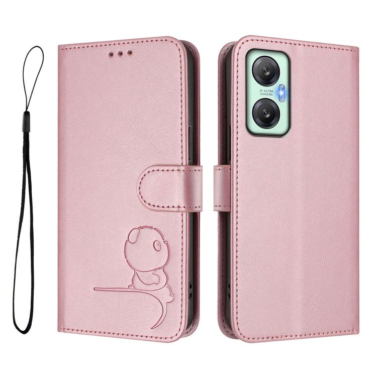 Litter Panda Embossing RFID Leather Phone Case with Lanyard, For Infinix Hot 20S / 20 Pro, For Infinix Hot 20 5G, For Infinix Smart 7 Global, For Infinix Hot 12i / Hot 20i, For Infinix Zero 5G 2023, For Infinix Hot 20 Play, For Infinix Hot 20 4G       ...