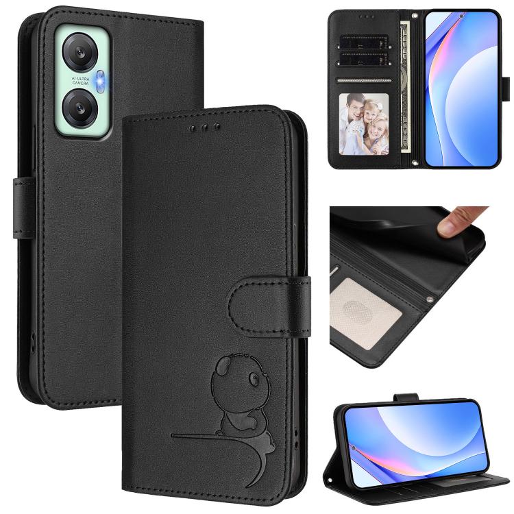 Litter Panda Embossing RFID Leather Phone Case with Lanyard, For Infinix Hot 20S / 20 Pro, For Infinix Hot 20 5G, For Infinix Smart 7 Global, For Infinix Hot 12i / Hot 20i, For Infinix Zero 5G 2023, For Infinix Hot 20 Play, For Infinix Hot 20 4G       ...