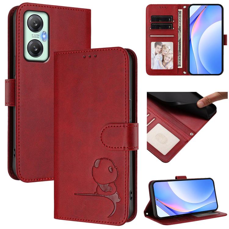 Litter Panda Embossing RFID Leather Phone Case with Lanyard, For Infinix Hot 20S / 20 Pro, For Infinix Hot 20 5G, For Infinix Smart 7 Global, For Infinix Hot 12i / Hot 20i, For Infinix Zero 5G 2023, For Infinix Hot 20 Play, For Infinix Hot 20 4G       ...