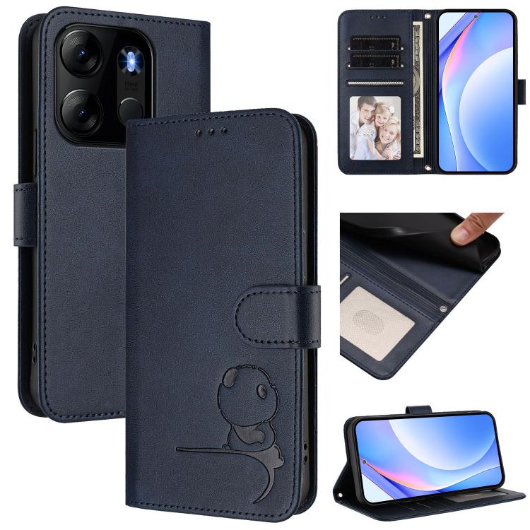 Litter Panda Embossing RFID Leather Phone Case with Lanyard, For Infinix Hot 20S / 20 Pro, For Infinix Hot 20 5G, For Infinix Smart 7 Global, For Infinix Hot 12i / Hot 20i, For Infinix Zero 5G 2023, For Infinix Hot 20 Play, For Infinix Hot 20 4G       ...