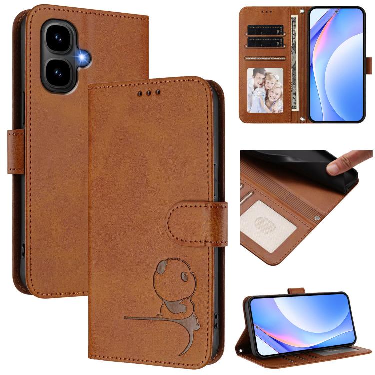 Litter Panda Embossing RFID Leather Phone Case with Lanyard, For Infinix GT 50 Pro 5G, For Infinix Note Edge 5G, For Infinix Smart 20 4G, For Infinix Note 60 / 60 Pro 5G, For Infinix Smart 10 Plus 4G, For Infinix Smart 10 / Tecno Pop 10                ...