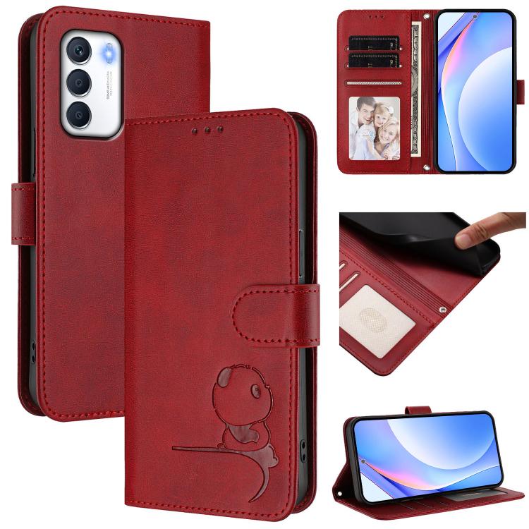 Litter Panda Embossing RFID Leather Phone Case with Lanyard, For Infinix Hot 20S / 20 Pro, For Infinix Hot 20 5G, For Infinix Smart 7 Global, For Infinix Hot 12i / Hot 20i, For Infinix Zero 5G 2023, For Infinix Hot 20 Play, For Infinix Hot 20 4G       ...