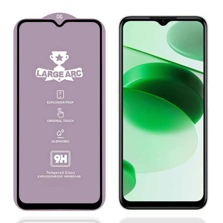 9H 0.4mm High Aluminum Large Arc Tempered Glass Film, For Realme C61 / C63 / Note 60, For Realme C61 India, For Realme 12 5G, For Realme 12+, For Realme C53 / C51 / C50 / Note 50, For Realme C65, For Realme C55 4G, For Realme C35