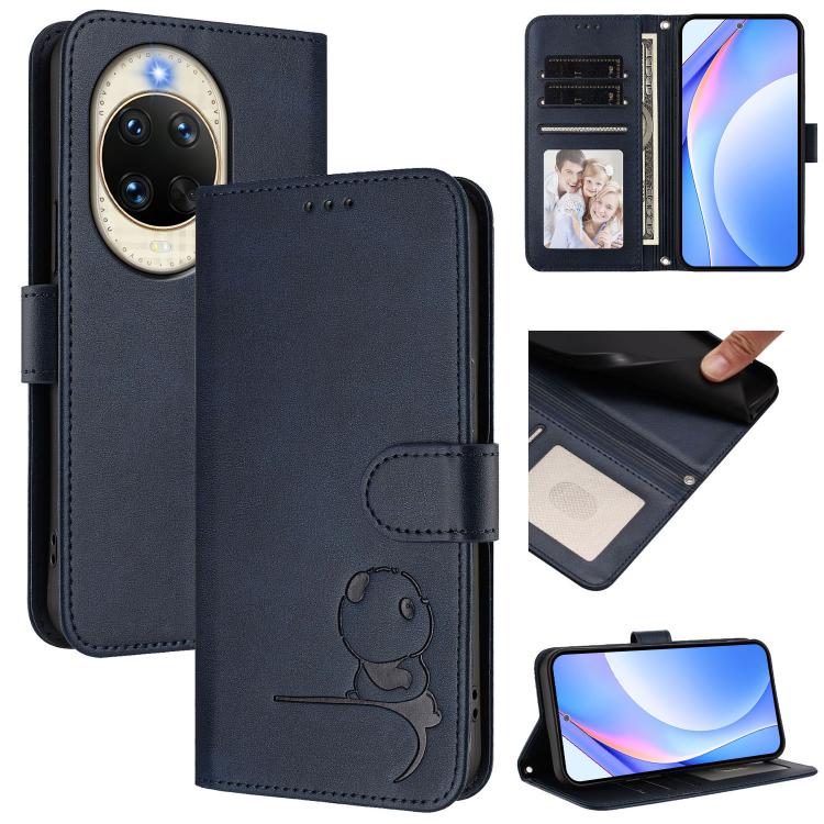 Litter Panda Embossing RFID Leather Phone Case with Lanyard, For Huawei nova 14 Lite / nova 16z, For Huawei Mate 70 Air, For Huawei Pura 80 Ultra, For Huawei Pura 80 Pro, For Huawei Pura 80, For Huawei nova 14 Ultra, For Huawei nova 14 Pro             ...