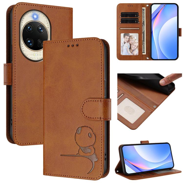 Litter Panda Embossing RFID Leather Phone Case with Lanyard, For Huawei nova 14 Lite / nova 16z, For Huawei Mate 70 Air, For Huawei Pura 80 Ultra, For Huawei Pura 80 Pro, For Huawei Pura 80, For Huawei nova 14 Ultra, For Huawei nova 14 Pro             ...