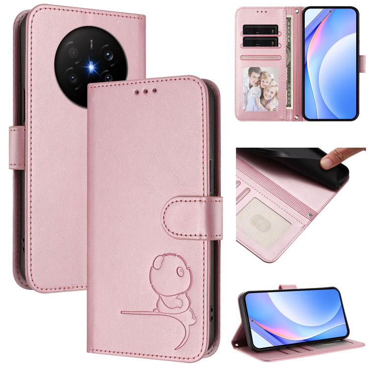 Litter Panda Embossing RFID Leather Phone Case with Lanyard, For Huawei nova 14 Lite / nova 16z, For Huawei Mate 70 Air, For Huawei Pura 80 Ultra, For Huawei Pura 80 Pro, For Huawei Pura 80, For Huawei nova 14 Ultra, For Huawei nova 14 Pro             ...