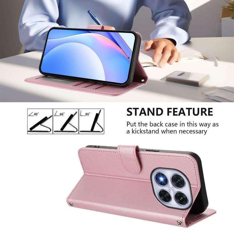 Litter Panda Embossing RFID Leather Phone Case with Lanyard, For Xiaomi Poco X7, For Xiaomi 15 Ultra, For Xiaomi Poco X7 Pro, For Xiaomi Poco M7 Pro 5G, For Xiaomi 15 Pro, For Xiaomi 15, For Xiaomi 14T Pro, For Xiaomi 14T