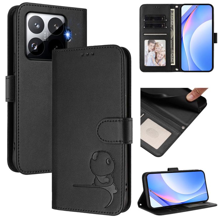 Litter Panda Embossing RFID Leather Phone Case with Lanyard, For Xiaomi 17 Max 5G, For Xiaomi 17T Pro, For Xiaomi Poco M7 4G 169mm, For Xiaomi 15T Pro, For Xiaomi 15T, For Xiaomi Poco F7 Ultra / Redmi K80 Pro, For Xiaomi Poco F7 Pro / Redmi K80        ...