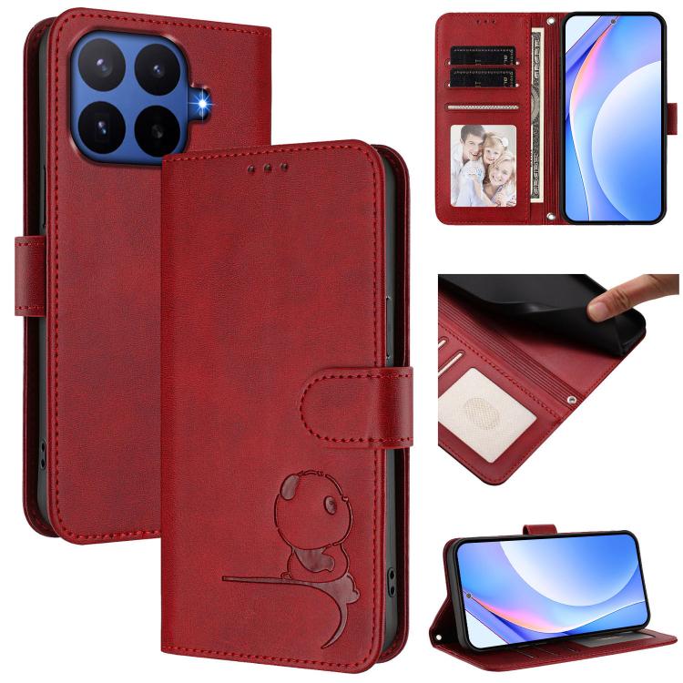 Litter Panda Embossing RFID Leather Phone Case with Lanyard, For Xiaomi 17 Max 5G, For Xiaomi 17T Pro, For Xiaomi Poco M7 4G 169mm, For Xiaomi 15T Pro, For Xiaomi 15T, For Xiaomi Poco F7 Ultra / Redmi K80 Pro, For Xiaomi Poco F7 Pro / Redmi K80        ...